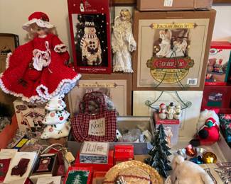 Hallmark ornaments and other Christmas