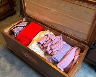 Knitted vintage throws