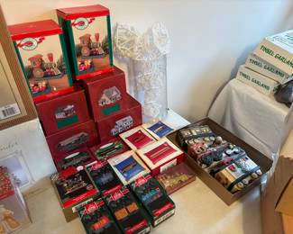 Hallmark train ornaments