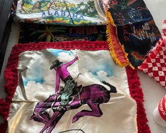 vintage souvenir pillow covers