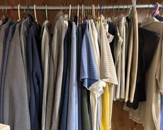 Lots of nice mens golfing clothes