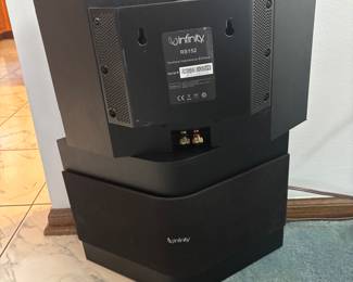Two infinity corner speakers rs-152