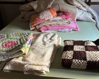 Vintage crochet afghans