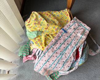 Vintage hand made aprons about 20 or so