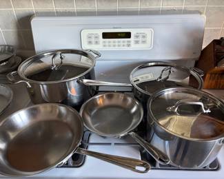 All Clad pots and pans