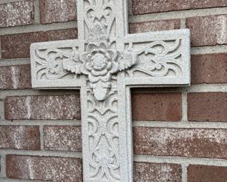Cement outdoor cross