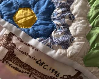 Hand made quilt