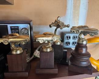 vintage pinewood derby car trophies, 1960's