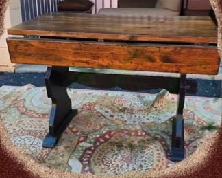 multiple tables and rugs of different sizes
