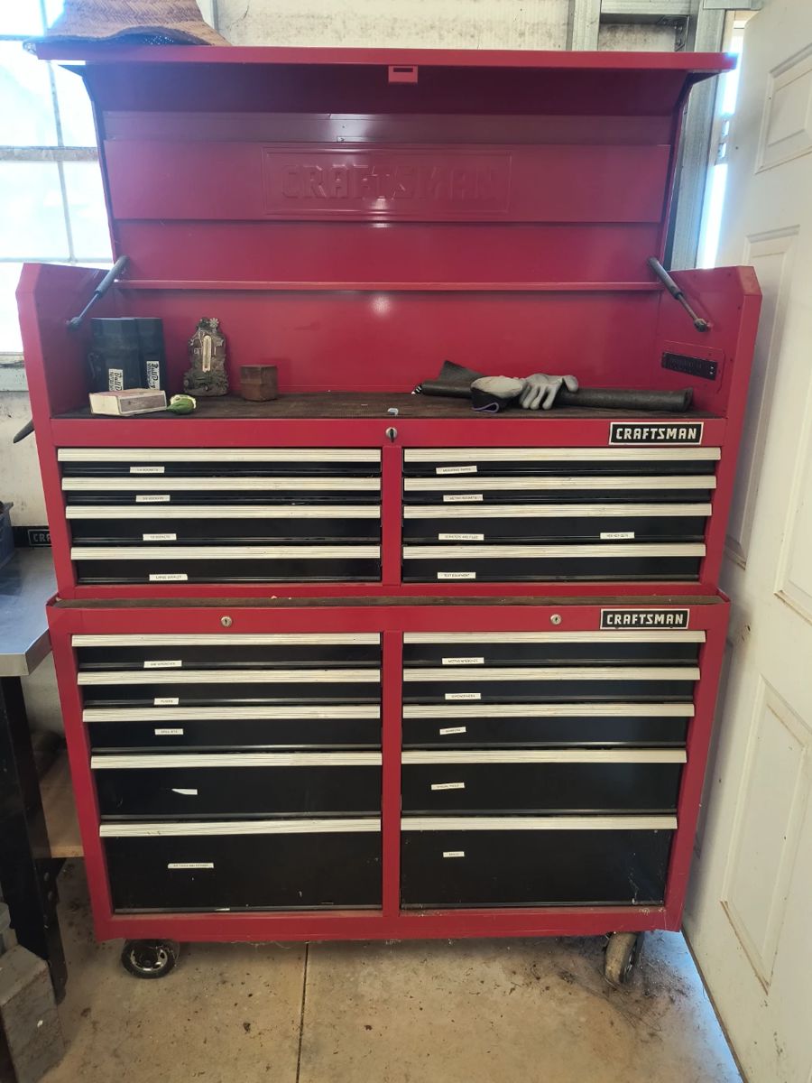 Craftsman rolling tool chest with power outlet and USB ports
