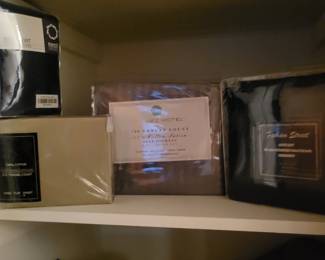 Lots of new bed linens