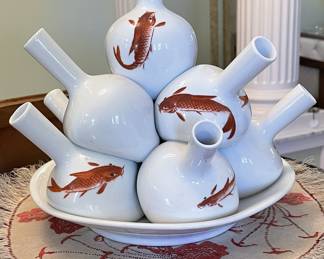 Hillwood Museum Koi Jumble Vase 