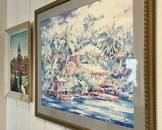 Framed Art signed. Numbered 