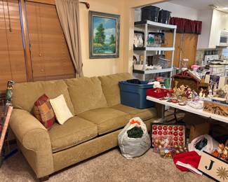 Hide-a-bed sofa.