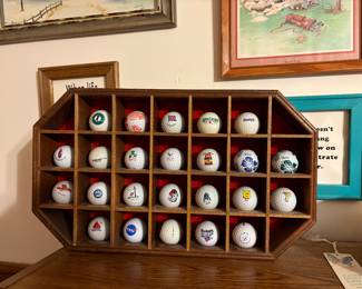 Golf ball collection.