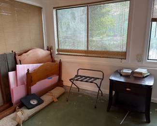 Twin beds. Mattresses are free with the purchase of the bed frame.