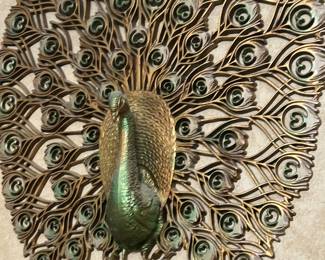 Peacock wall decor