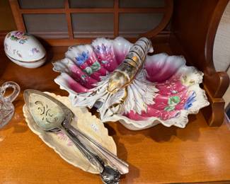 Serving Utensils, Porcelain Lobster Divided Dish