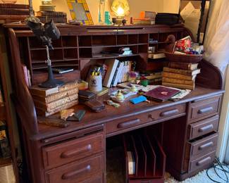 Antique Roll Top Desk