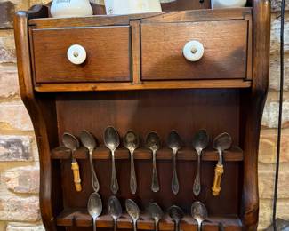Wooden Spoon Rack