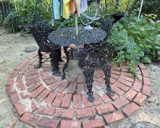 Black Metal Patio Set