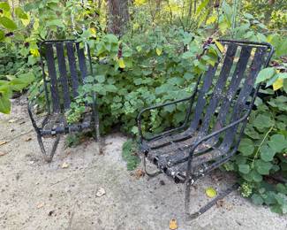 Black Iron Chairs