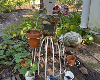 Girl Potted Planter Holder