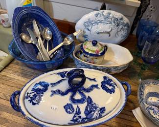Blue & White China, Silverware