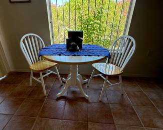 Drop leaf table w/ 2 chairs