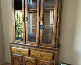Oak China hutch