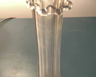 Glass Vase with Spun Glass Accent