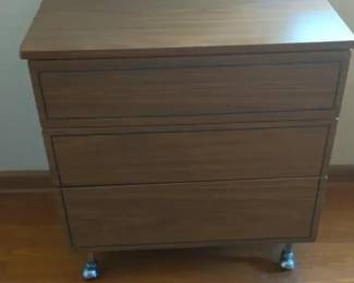 Single ThreeDrawer Storage CabinetCart