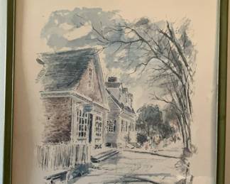 Barber And Peruke Makers Shop Williamsburg Print by John Haymson