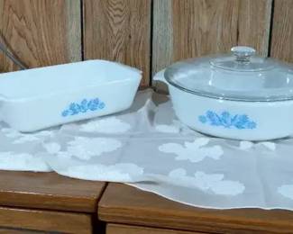 Vintage Corningware Blue Cornflower Bakeware