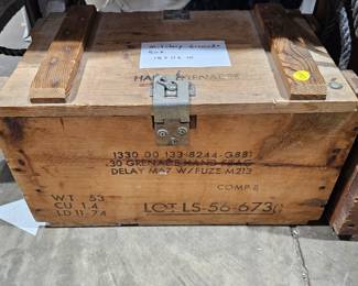 MILITARY WOODEN BOX