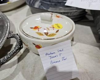 HALL CHINA GREASE JAR