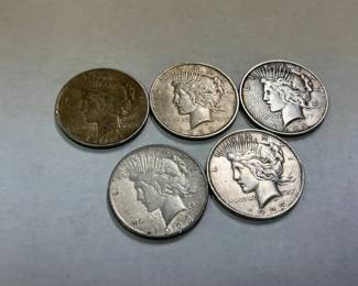 silver peace dollar coins