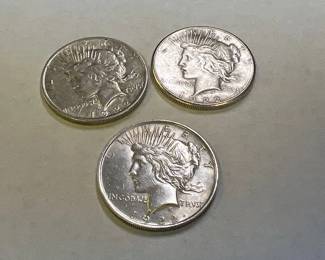 silver peace dollar coins
