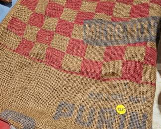 BURLAP SACK PURINA VINTAGE