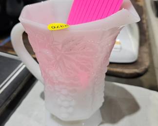 MILK GLASS PITCHER