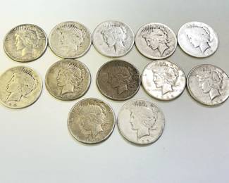 silver peace dollar coins
