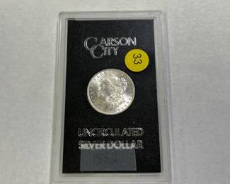 carson city silver dollar coin