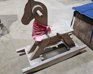 WOODEN ROCKING HORSE