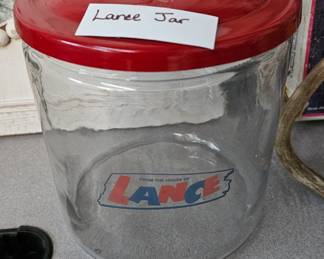 GLASS LANCE JAR WITH LID