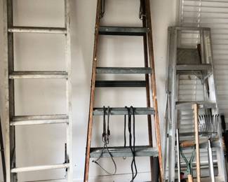 Ladders and yard tools