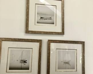 Large scale foggy boat art
