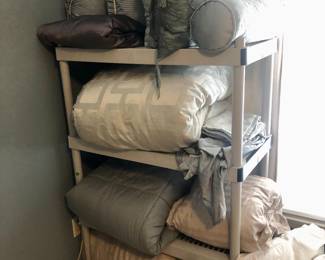 Neutral modern linens