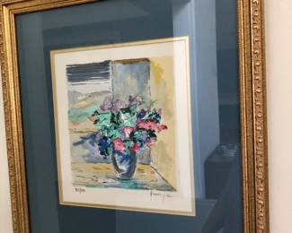 Signed watercolor art