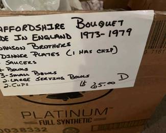 Saffordshire Bouquet Made in England Johnson Brothers dishes