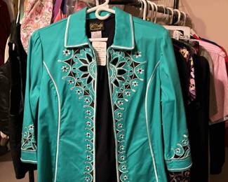 Bob Mackie wearable art clothings among many other brands.